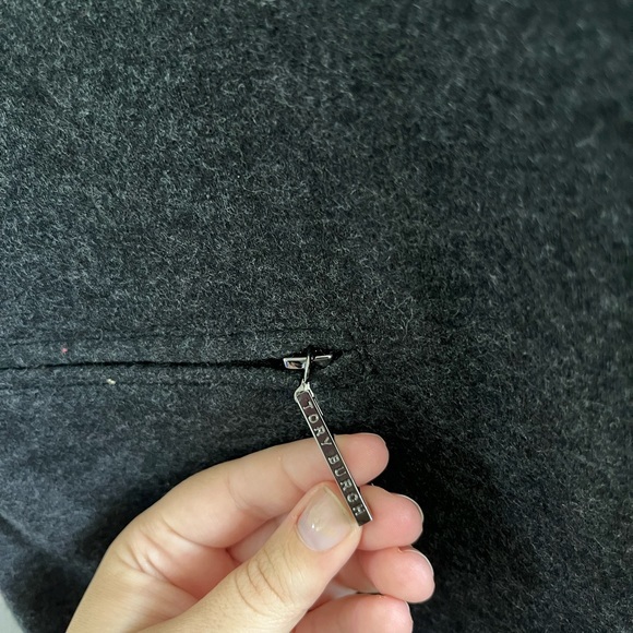 Tory Burch 100% Wool Jumper‎ Dress Dark Grey Zipper Details - Picture 4 of 10